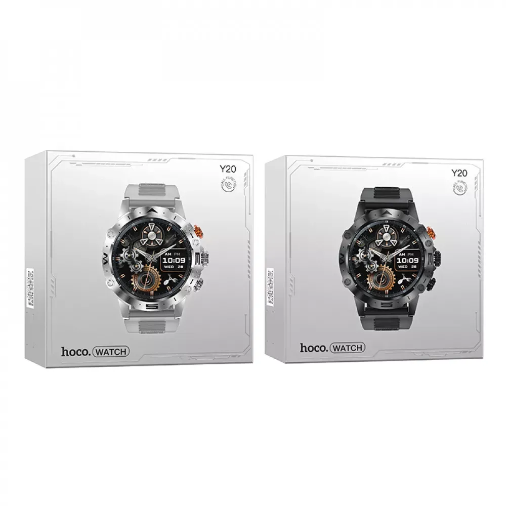 Smart Sports Watch (Call Version) Hoco Y20 — Silver - фото 3
