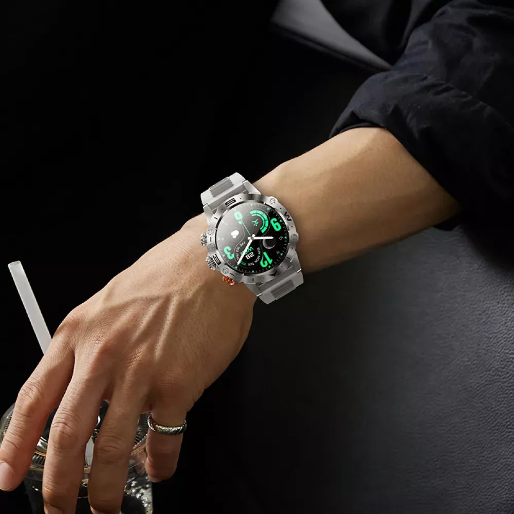 Smart Sports Watch (Call Version) Hoco Y20 — Silver - фото 4