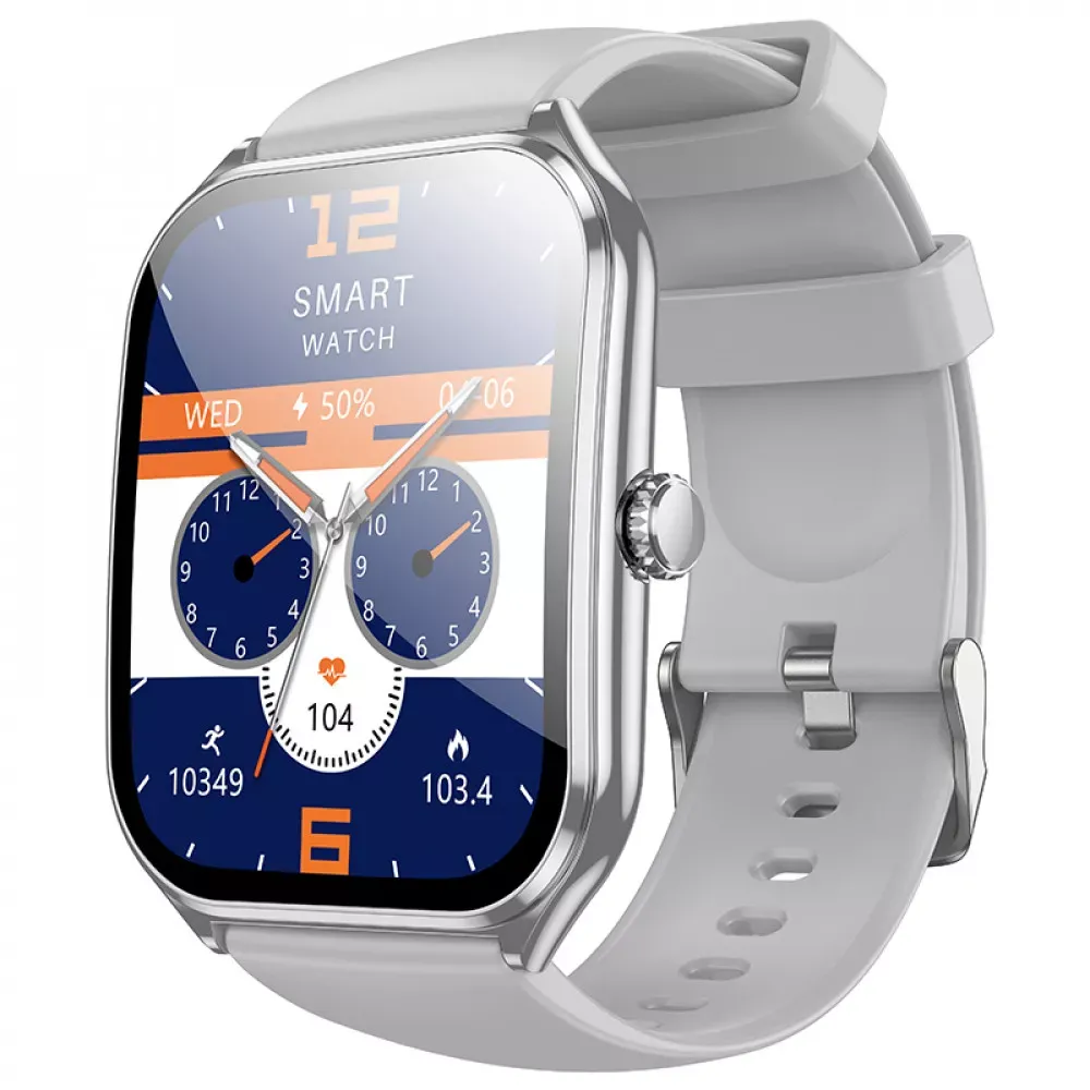 Smart Sports Watch (Call Version) Hoco Y28 — Silver — Hoco