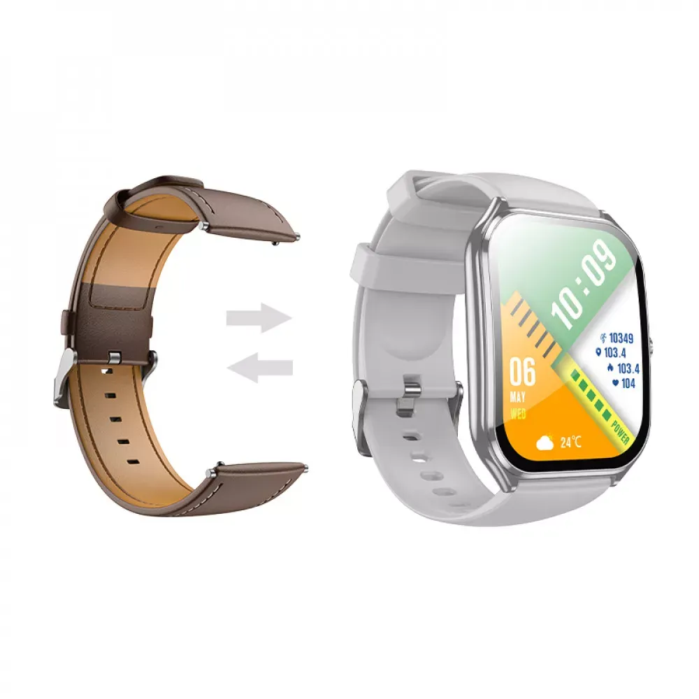 Smart Sports Watch (Call Version) Hoco Y28 — Silver - фото 4