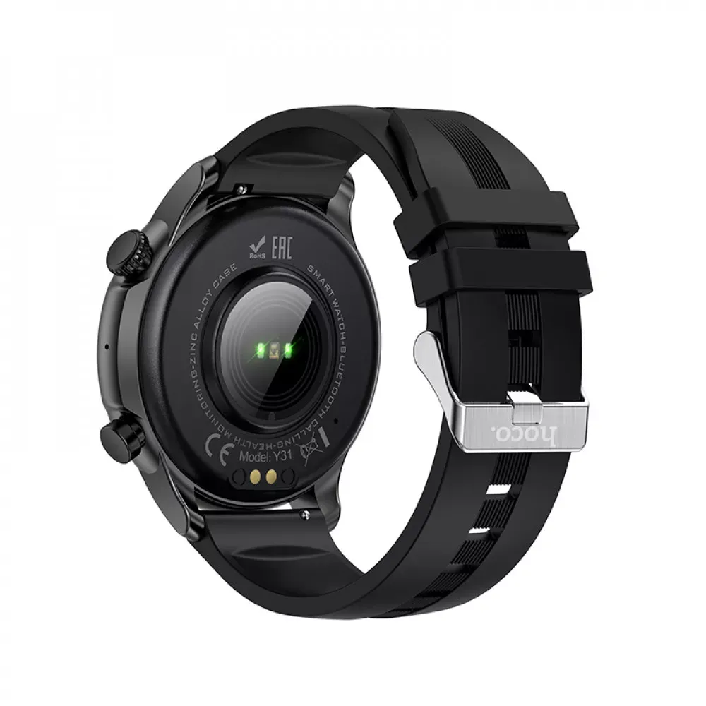 Smart Sports Watch (Call Version) Hoco Y31 — Black - фото 5