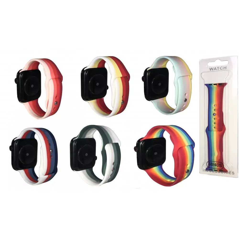 Ремінець Art Design — Apple Watch 38 mm | 40 mm | 41 mm — Purple & Red — фото 3