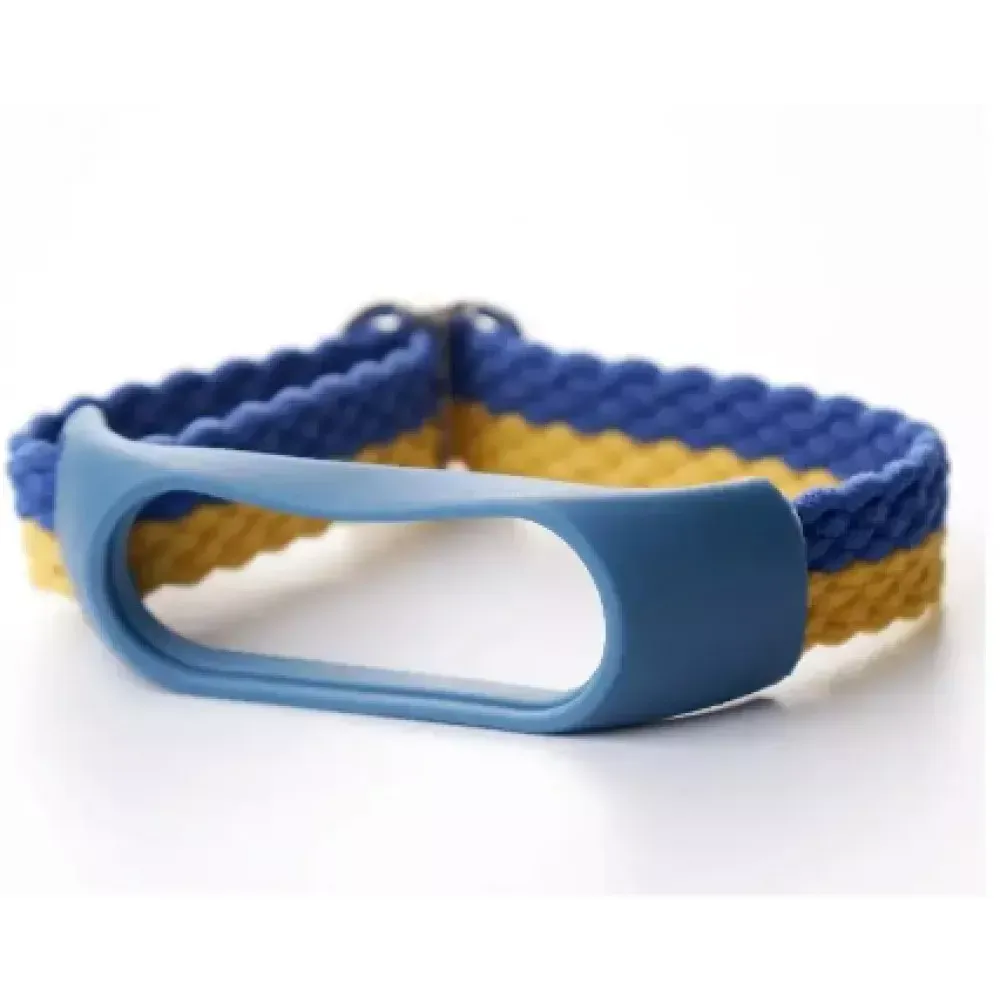Ремінець Braided Xiaomi Mi Band 5 6 7 — Yellow & Green — фото 4