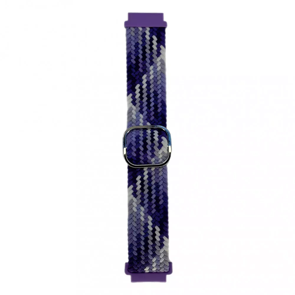Ремінець Braided Універсальний 20 mm — Purple Camouflage
