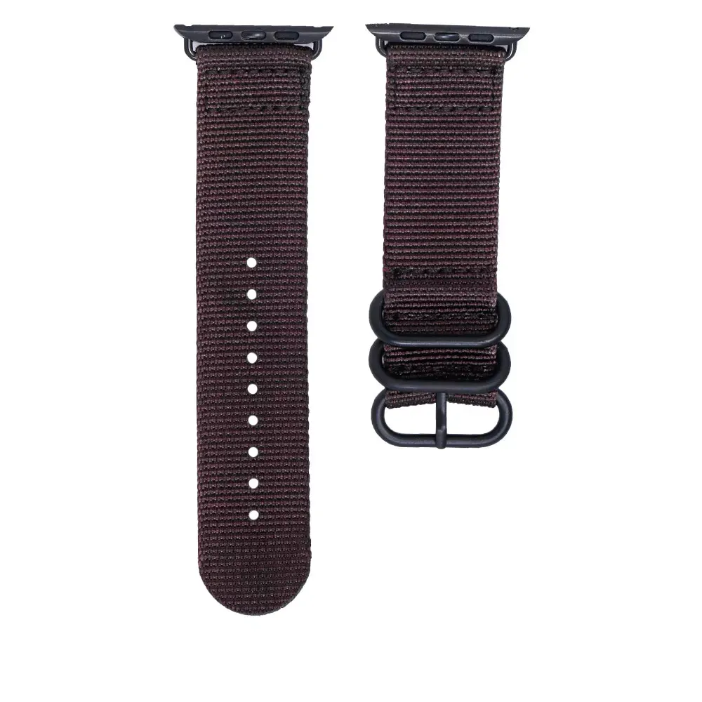 Ремінець Buckle Nylon Apple Watch 42 mm 44 mm 45 mm 49 mm — Dark Brown