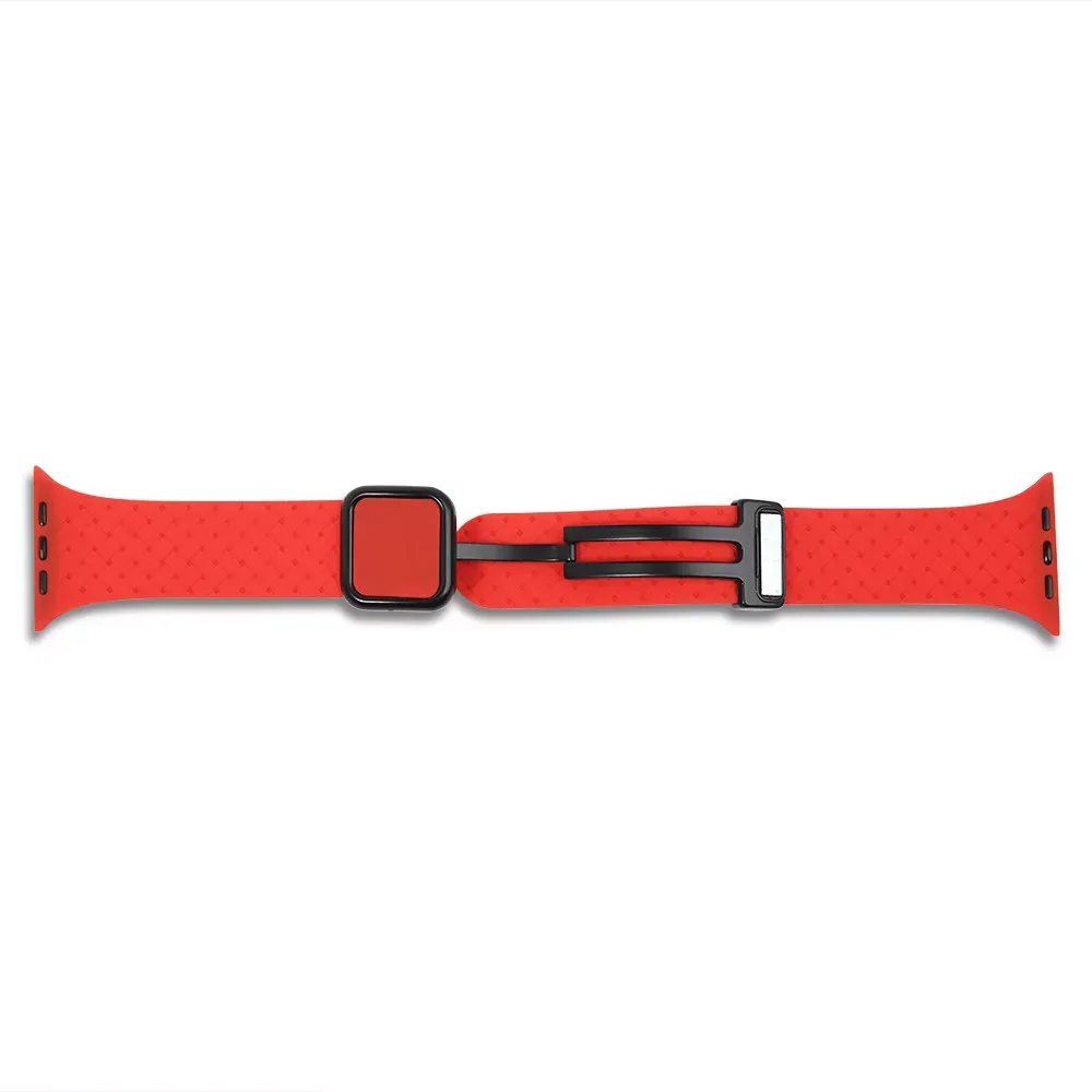 Ремінець Fabric pattern Design Apple Watch 38 mm 40 mm 41 mm — Red — фото 3