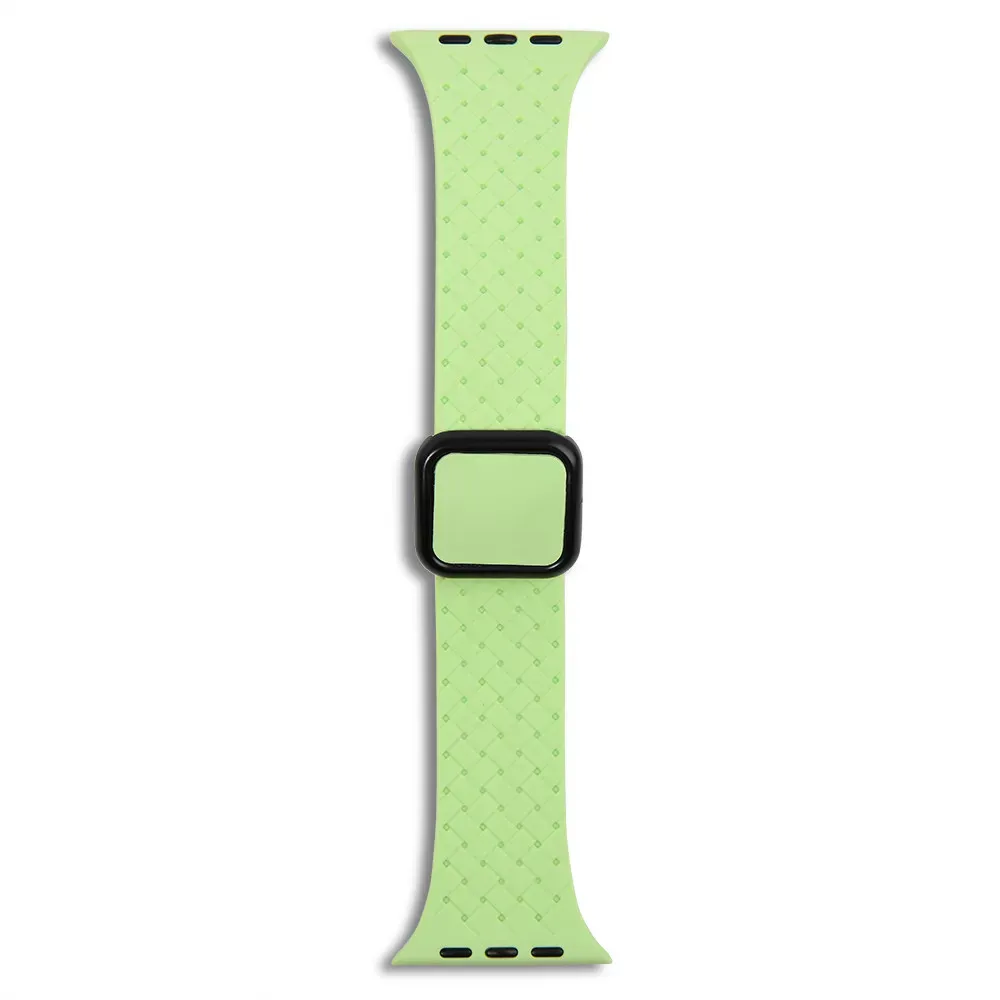 Ремінець Fabric pattern Design Apple Watch 42 44 45 49 mm — Green