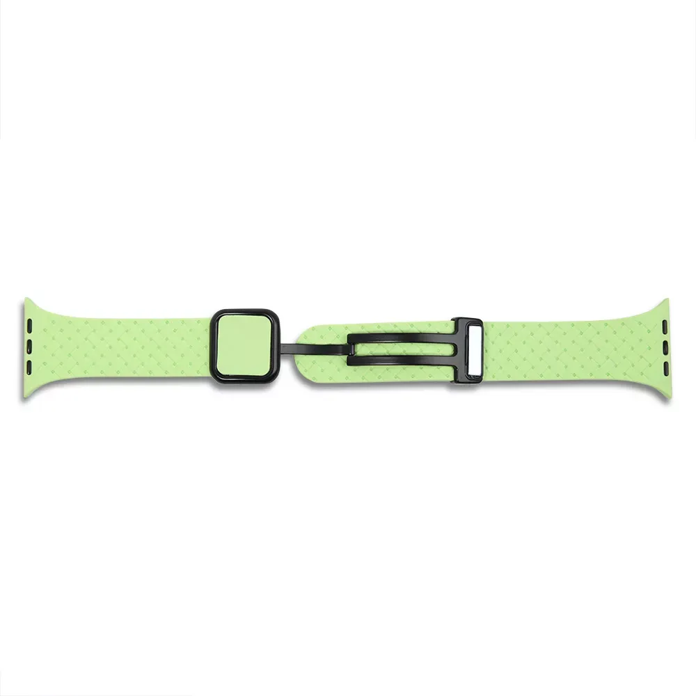 Ремінець Fabric pattern Design Apple Watch 42 44 45 49 mm — Green — фото 3