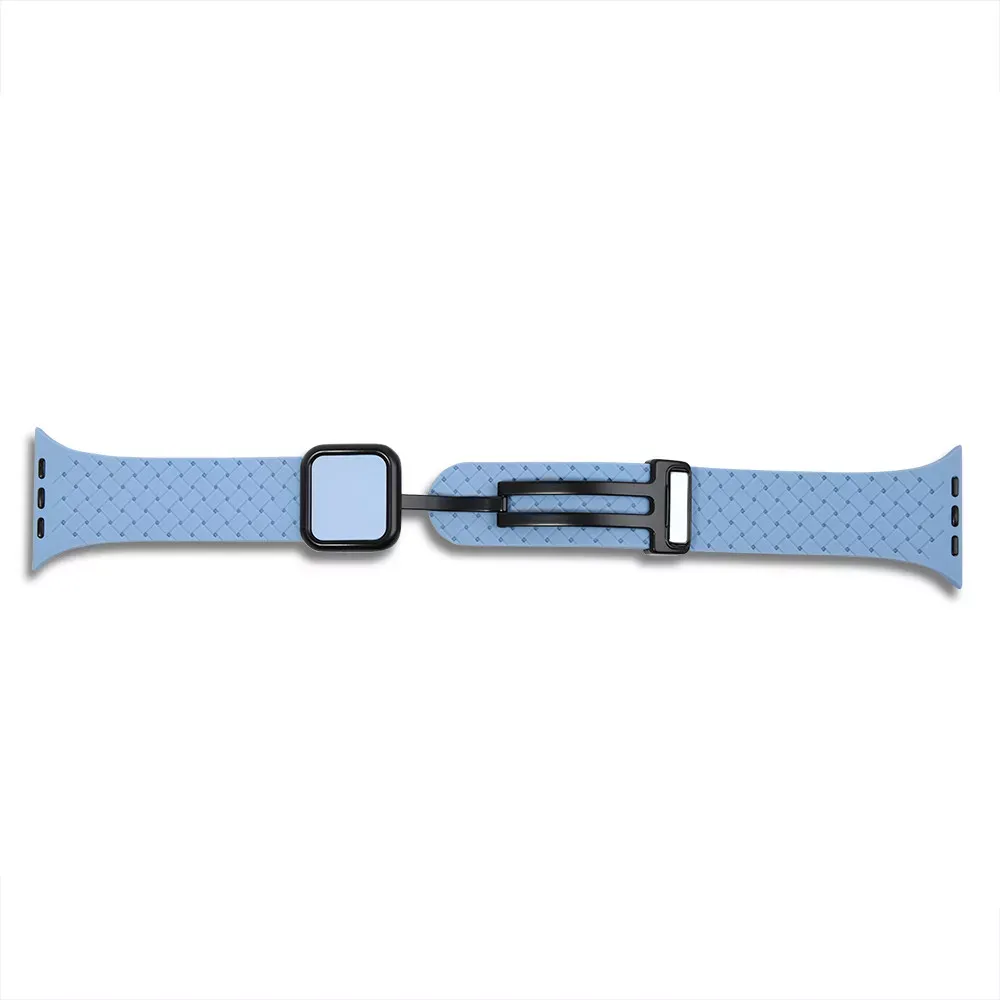Ремінець Fabric pattern Design Apple Watch 42 44 45 49 mm — Light Blue — фото 3