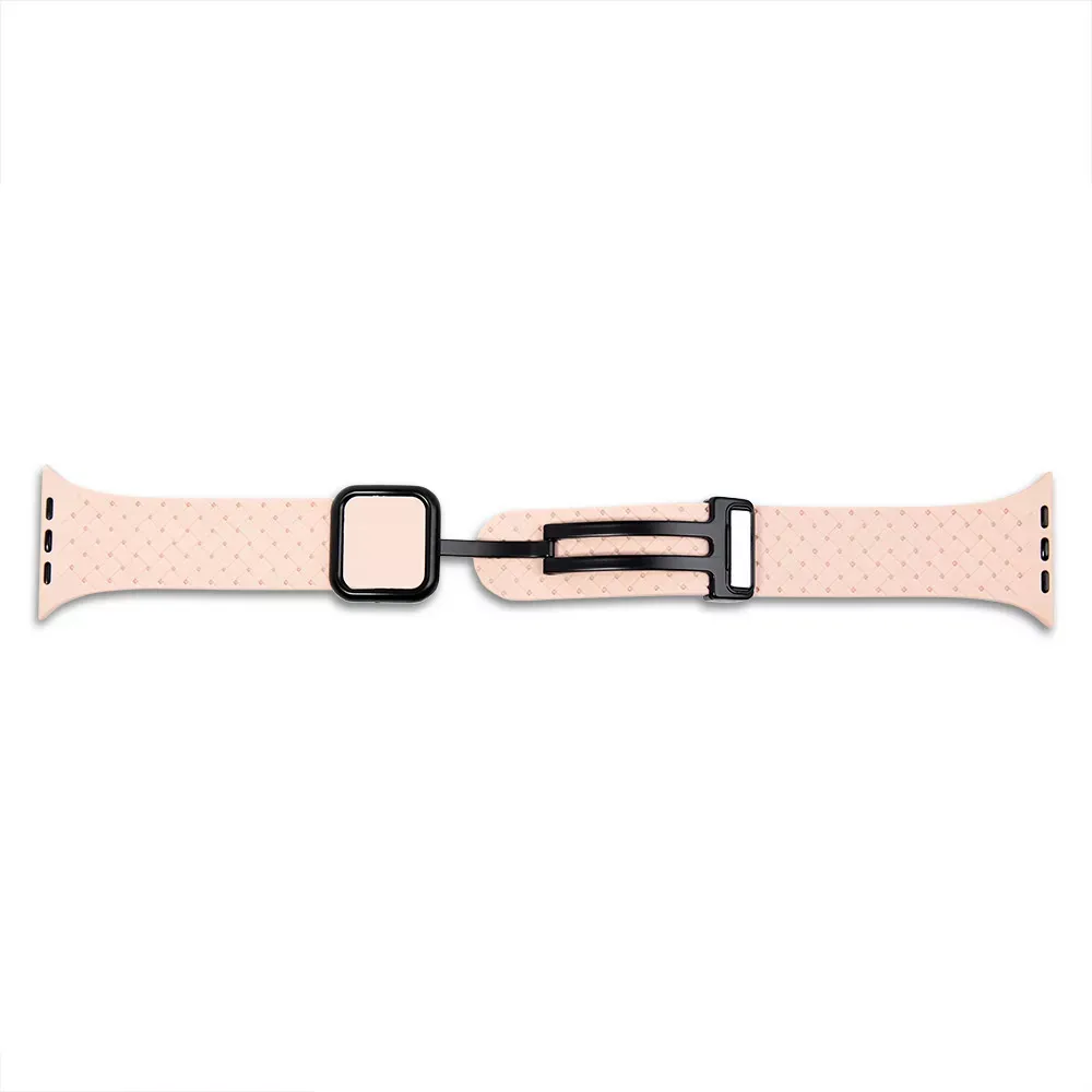 Ремінець Fabric pattern Design Apple Watch 42 44 45 49 mm — Light Pink — фото 3