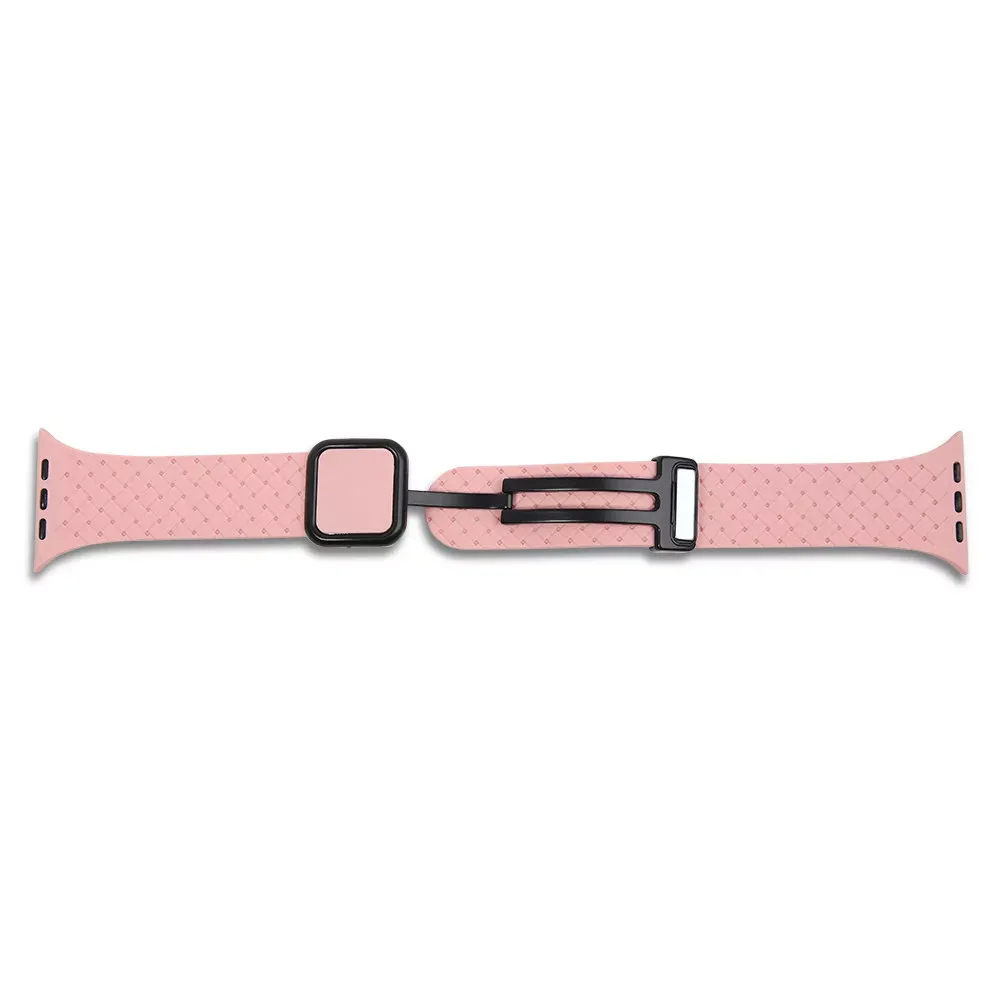 Ремінець Fabric pattern Design Apple Watch 42 44 45 49 mm — Pink — фото 3