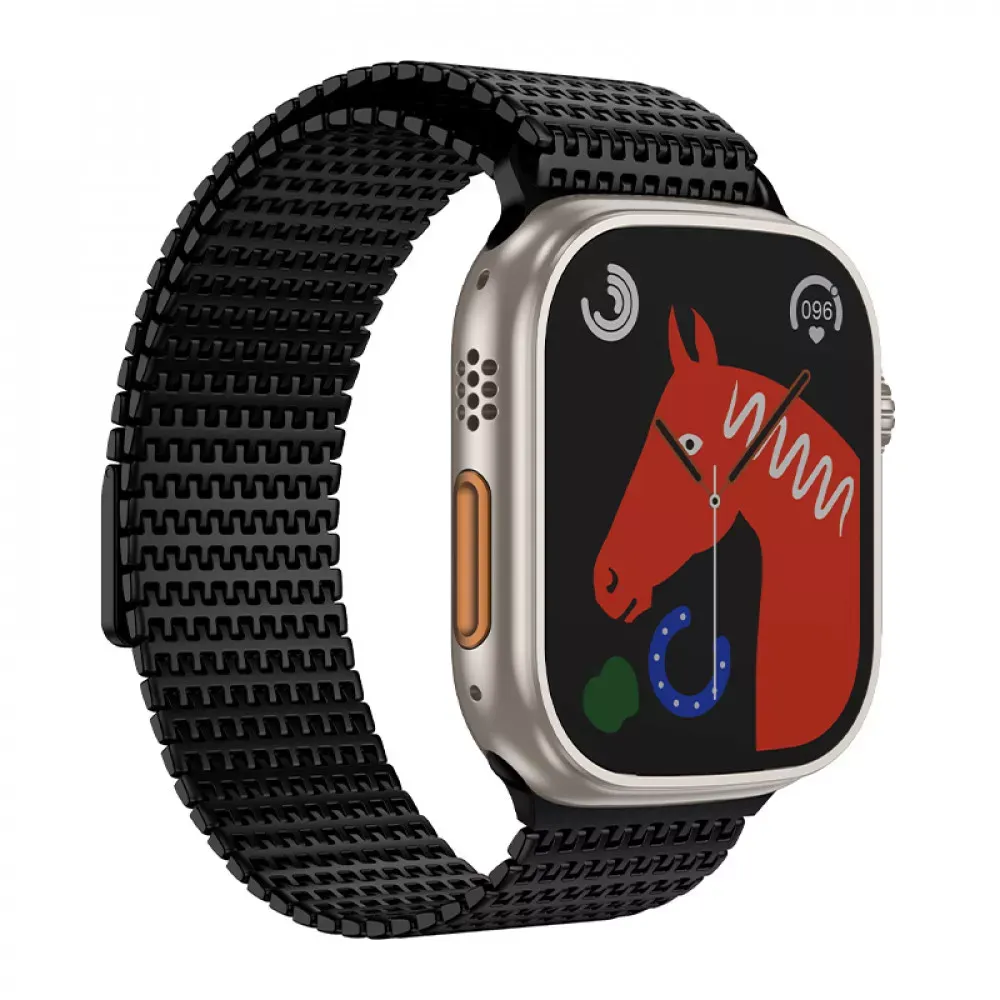 Ремінець Hoco AS105 — Apple Watch 42 mm | 44 mm | 45 mm | 49 mm Black — Hoco Apple Watch Series 3 42 mm, Apple Watch Series 4 44 mm, Apple Watch Series 7 45 mm, Apple Watch Series 8 49 mm