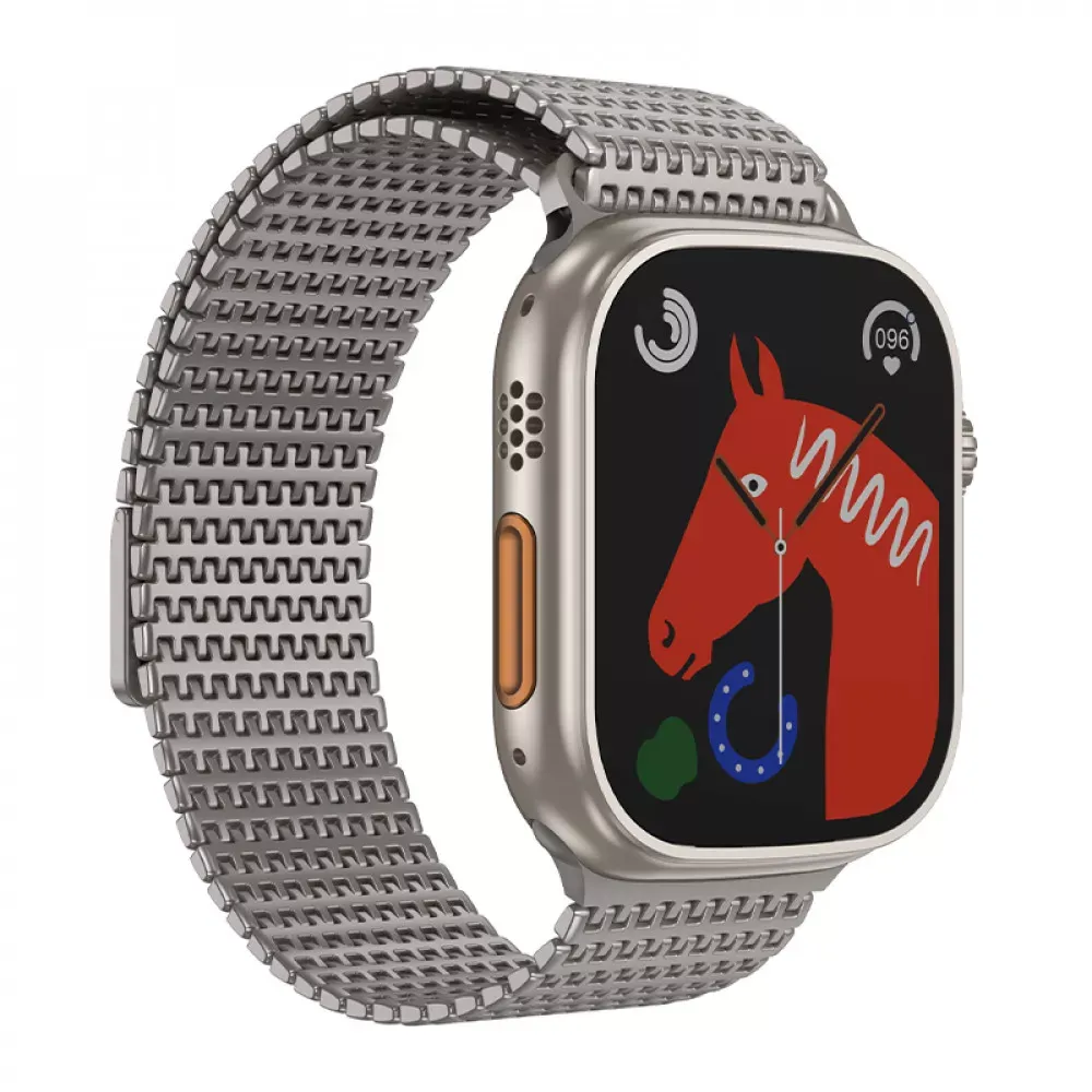 Ремінець Hoco AS105 — Apple Watch 42 mm | 44 mm | 45 mm | 49 mm Titanium — Hoco Apple Watch Series 3 42 mm, Apple Watch Series 4 44 mm, Apple Watch Series 7 45 mm, Apple Watch Series 8 49 mm