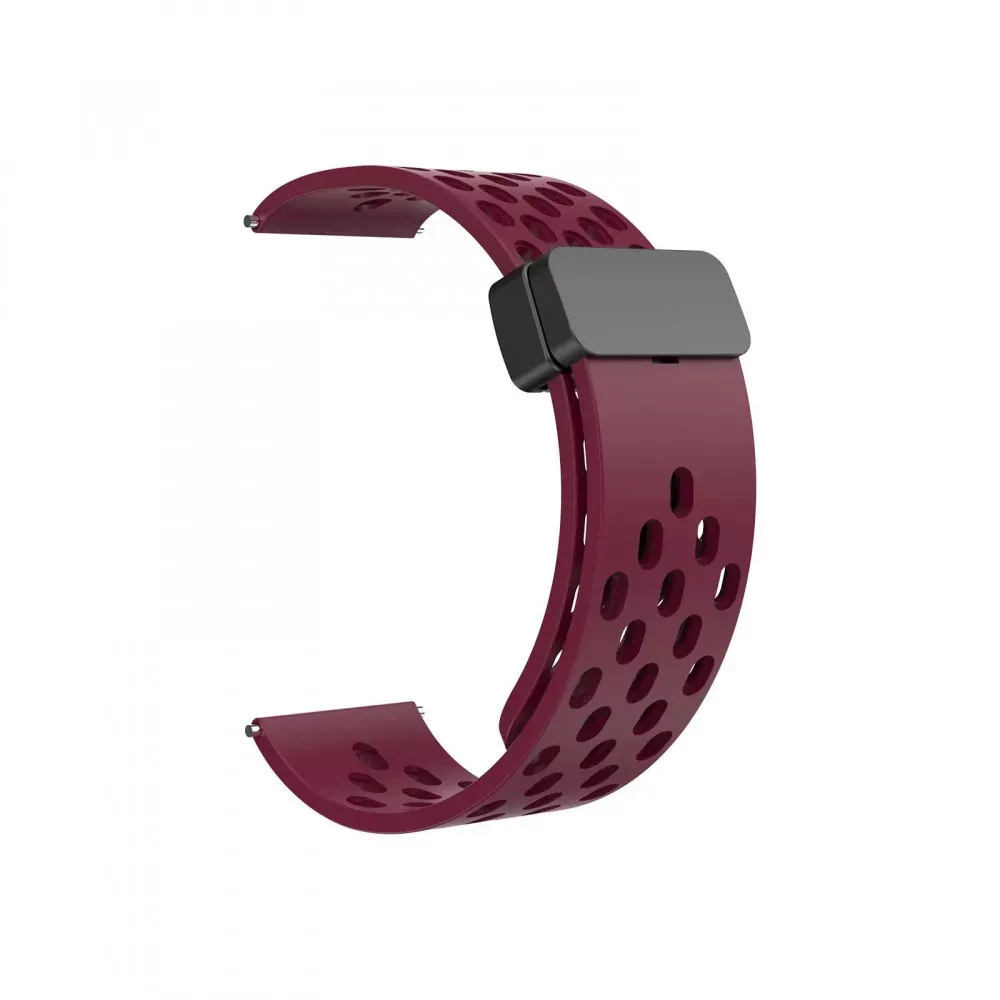 Ремінець Magnetic Lock Nike — Універсальний 20 mm — Red Wine