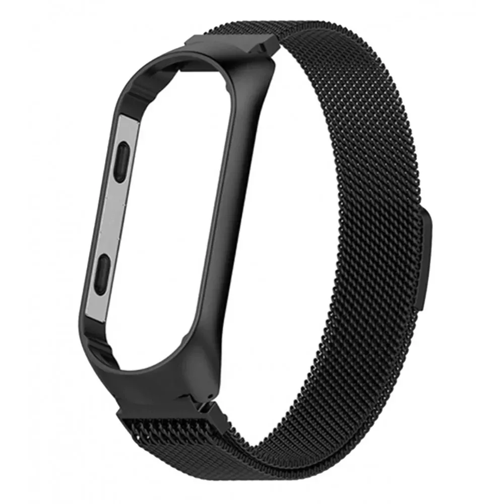 Ремінець Milanese Loop Xiaomi Mi Band 3 ; 4 — Black — Различные Xiaomi Mi Band 3, Xiaomi Mi Band 4