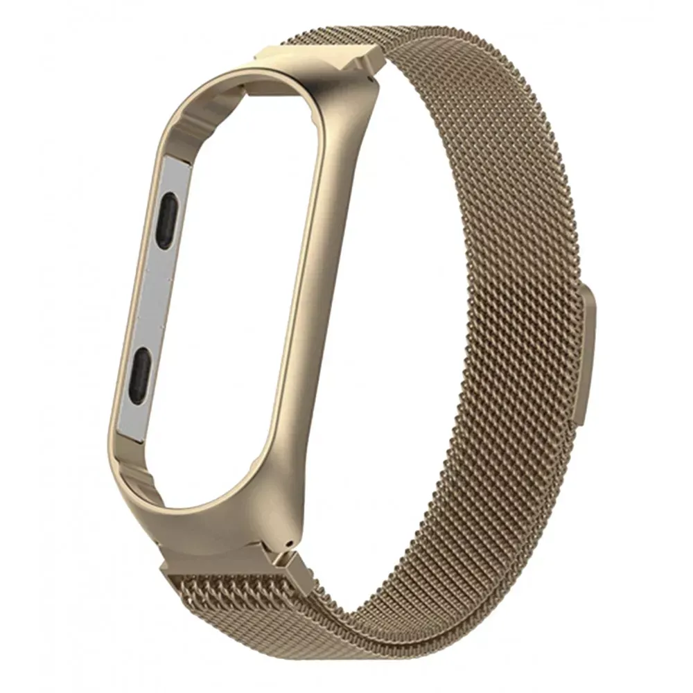 Ремінець Milanese Loop Xiaomi Mi Band 3 ; 4 — Gold — Различные Xiaomi Mi Band 3, Xiaomi Mi Band 4