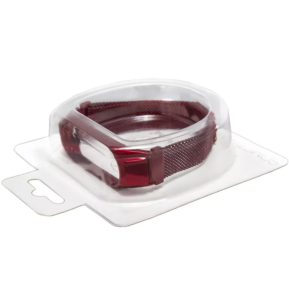 Ремінець Milanese Loop Xiaomi Mi Band 3 ; 4 — Red - фото 4
