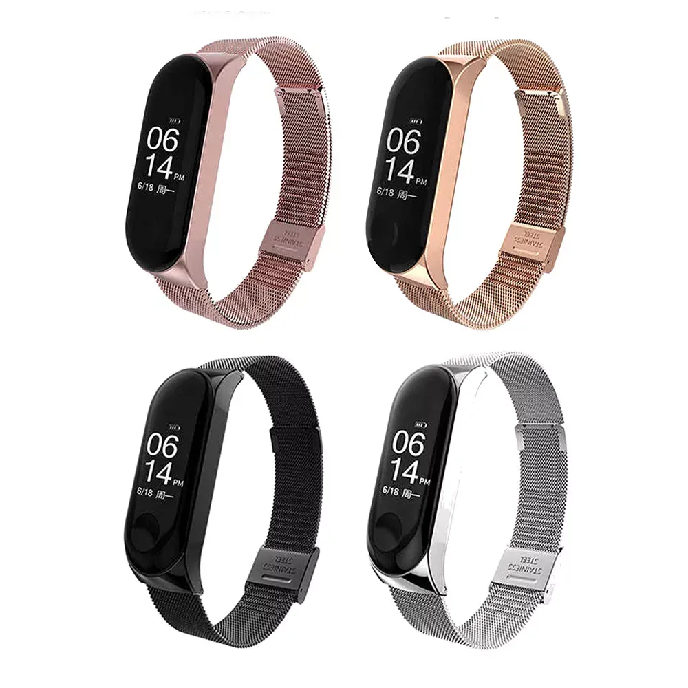 Ремінець Milanese Loop Xiaomi Mi Band 7 — Black - фото 5