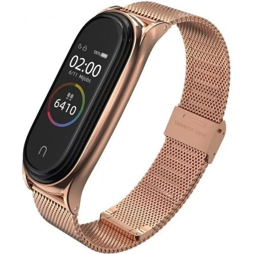 Ремінець Milanese Loop Xiaomi Mi Band 7 — Rose Gold — Различные Xiaomi Mi Band 7