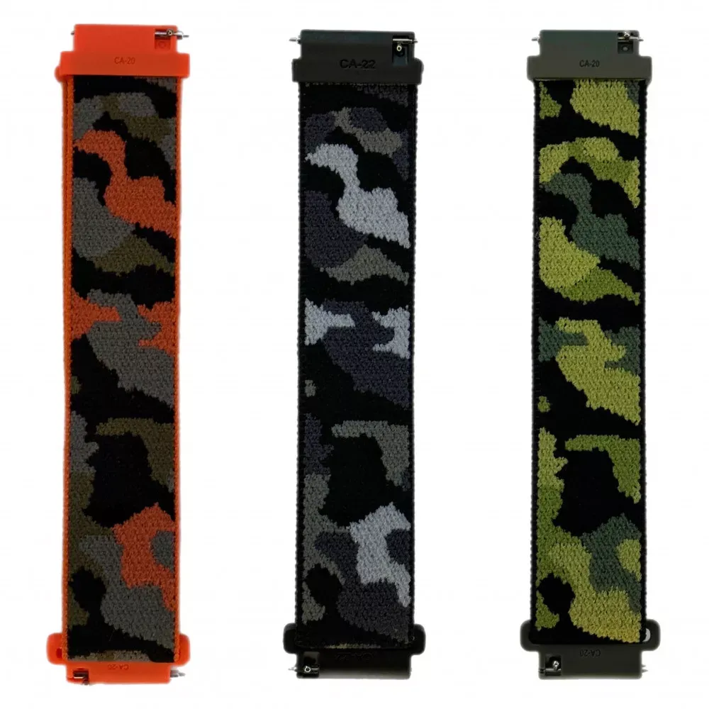 Ремінець Nylon Loop Універсальний 20 mm Khaki — Orange - фото 3