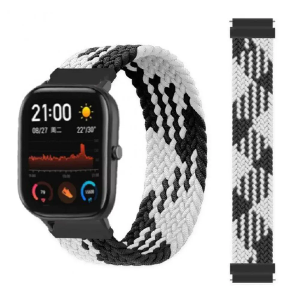 Ремінець Nylon Solo Loop (Long 125 mm) Універсальний 22 mm — Black&White — Различные