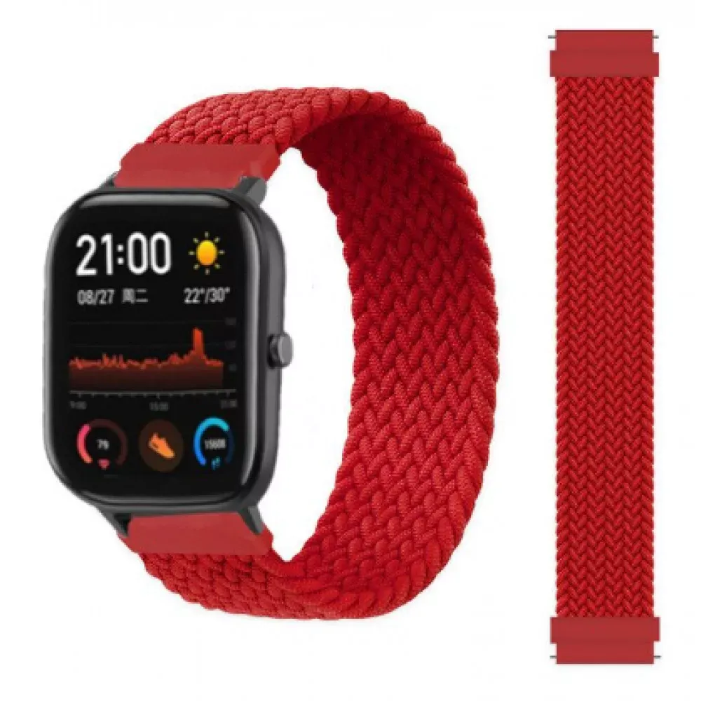 Ремінець Nylon Solo Loop (Long 135 mm) Універсальний 20 mm — Red