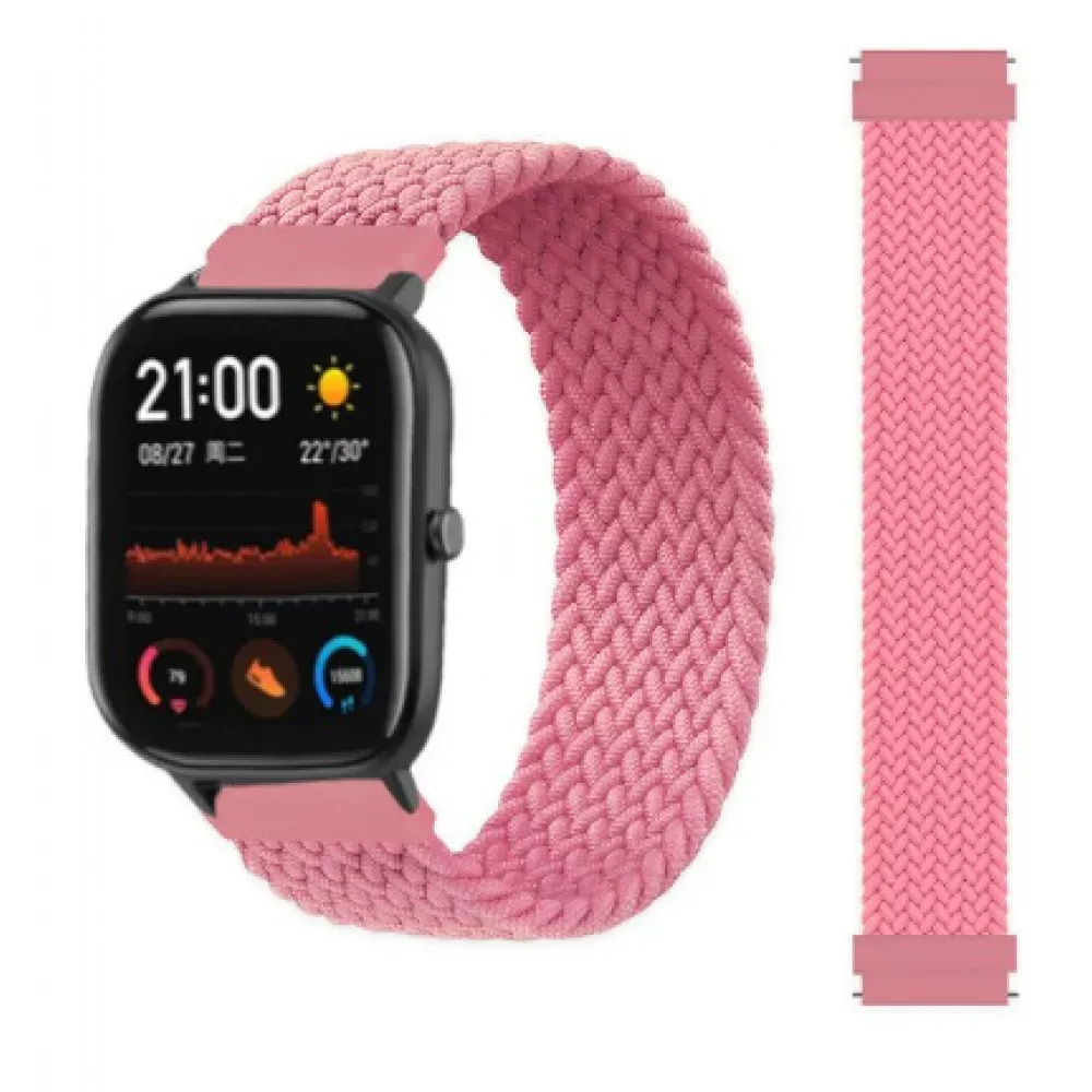 Ремінець Nylon Solo Loop (Long 145 mm) Універсальний 20 mm — Pink — Различные