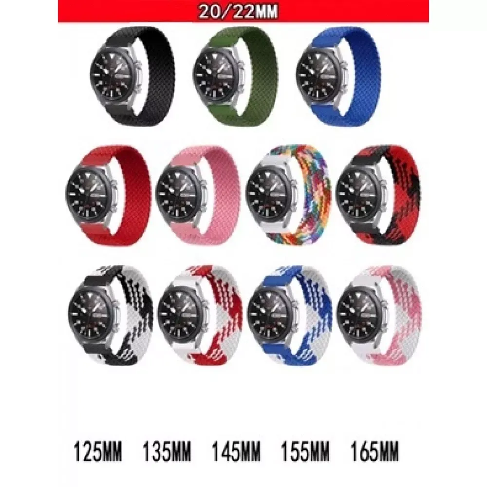 Ремінець Nylon Solo Loop Універсальний 22 mm — Blue - фото 4