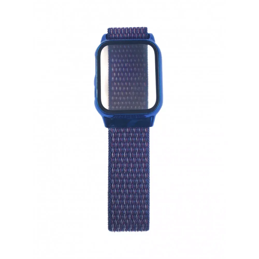 Ремінець Nylon with protective case Apple Watch 40 mm — Blue