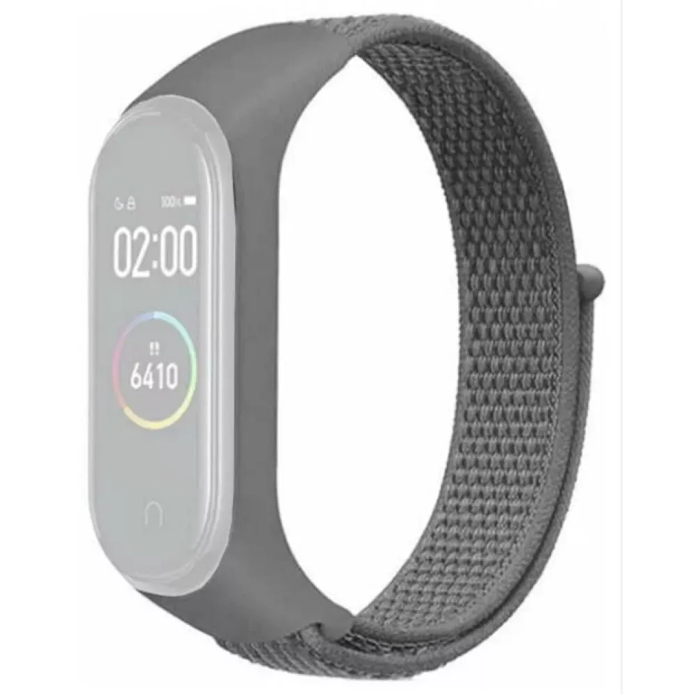 Ремінець Nylon Xiaomi Mi Band 5 6 7 — Grey