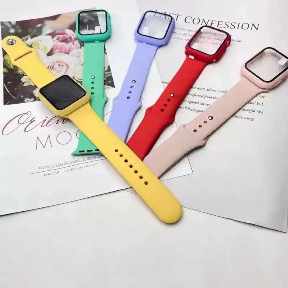 Ремінець Silicon & Glass Apple Watch 38 mm 40mm — Blue - фото 14