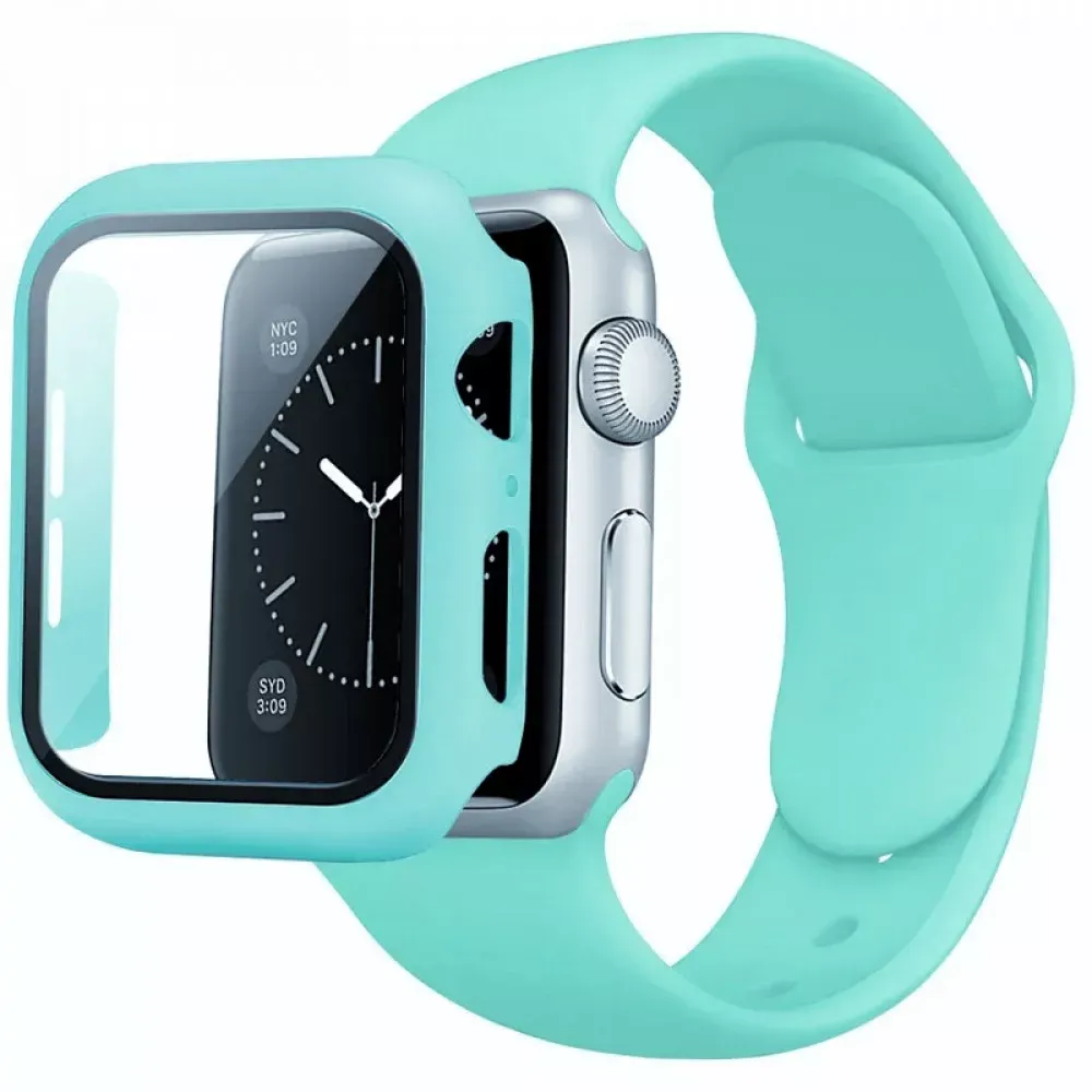 Ремінець Silicon & Glass Apple Watch 38 mm 40mm — Dark Green — фото 17