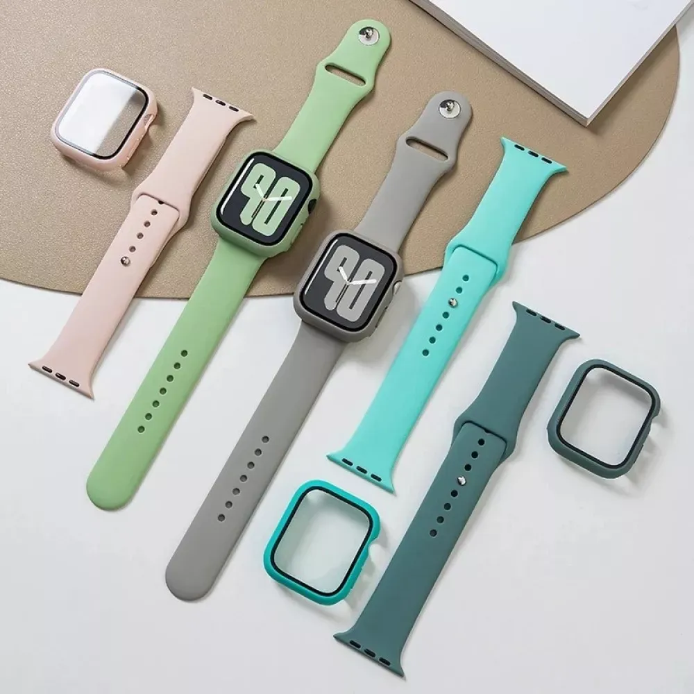 Ремінець Silicon & Glass Apple Watch 38 mm 40mm — Ice Blue - фото 12