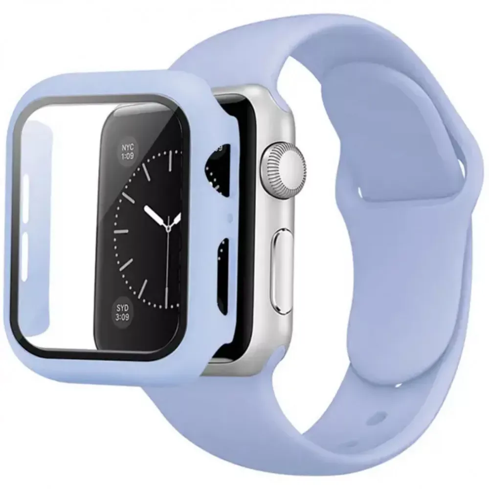 Ремінець Silicon & Glass Apple Watch 45 mm — Pink Sand — фото 6