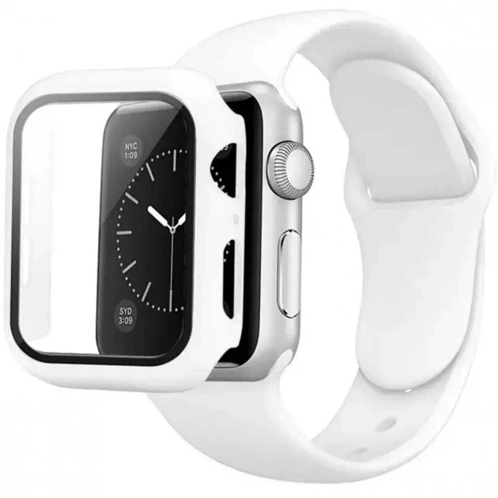 Ремінець Silicon & Glass Apple Watch 45 mm — Pink Sand — фото 10