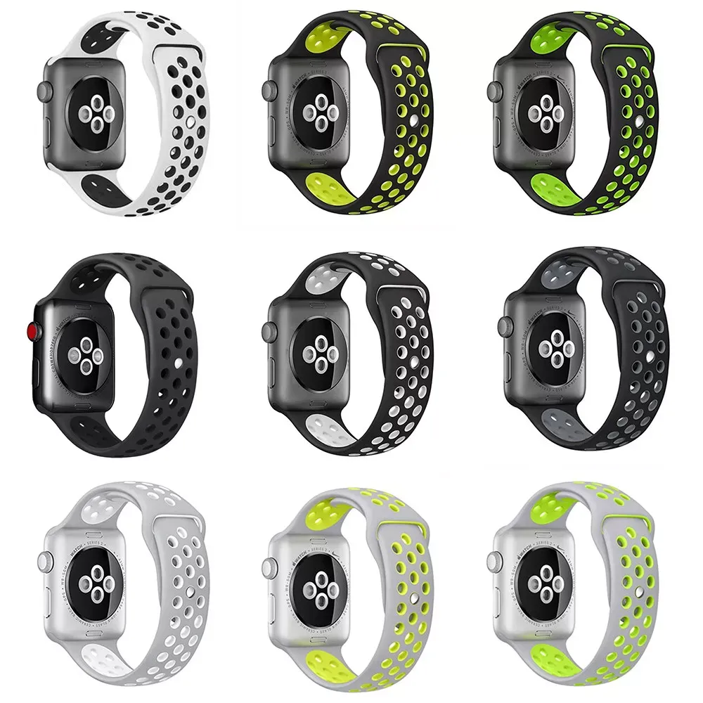 Ремінець Sport Nike Apple Watch 38 mm 40 mm 41 mm — Black — фото 3