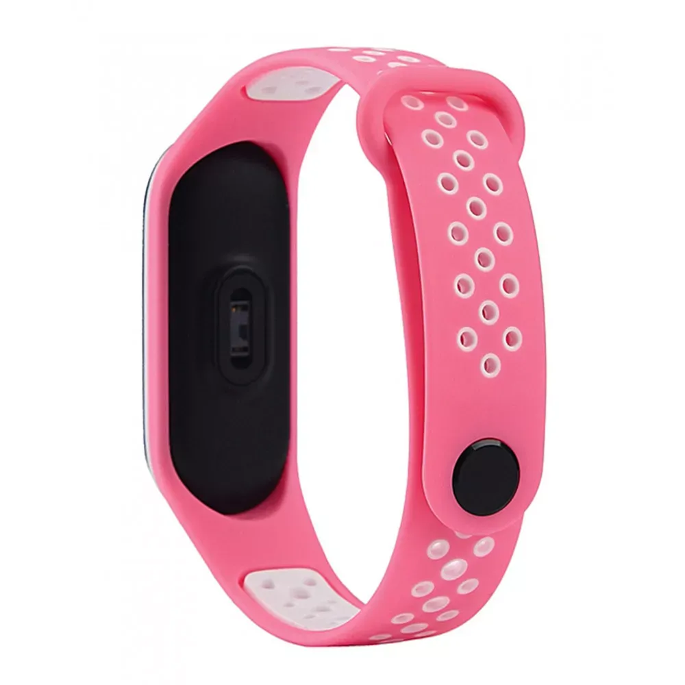 Ремінець Sport Nike Xiaomi Mi Band 3 ; 4 — Pink & White — Различные Xiaomi Mi Band 3, Xiaomi Mi Band 4