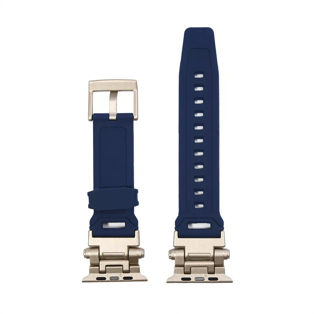 Ремінець T-silicon Apple Watch 42 mm 44 mm 45 mm 49 mm — Blue - фото 4