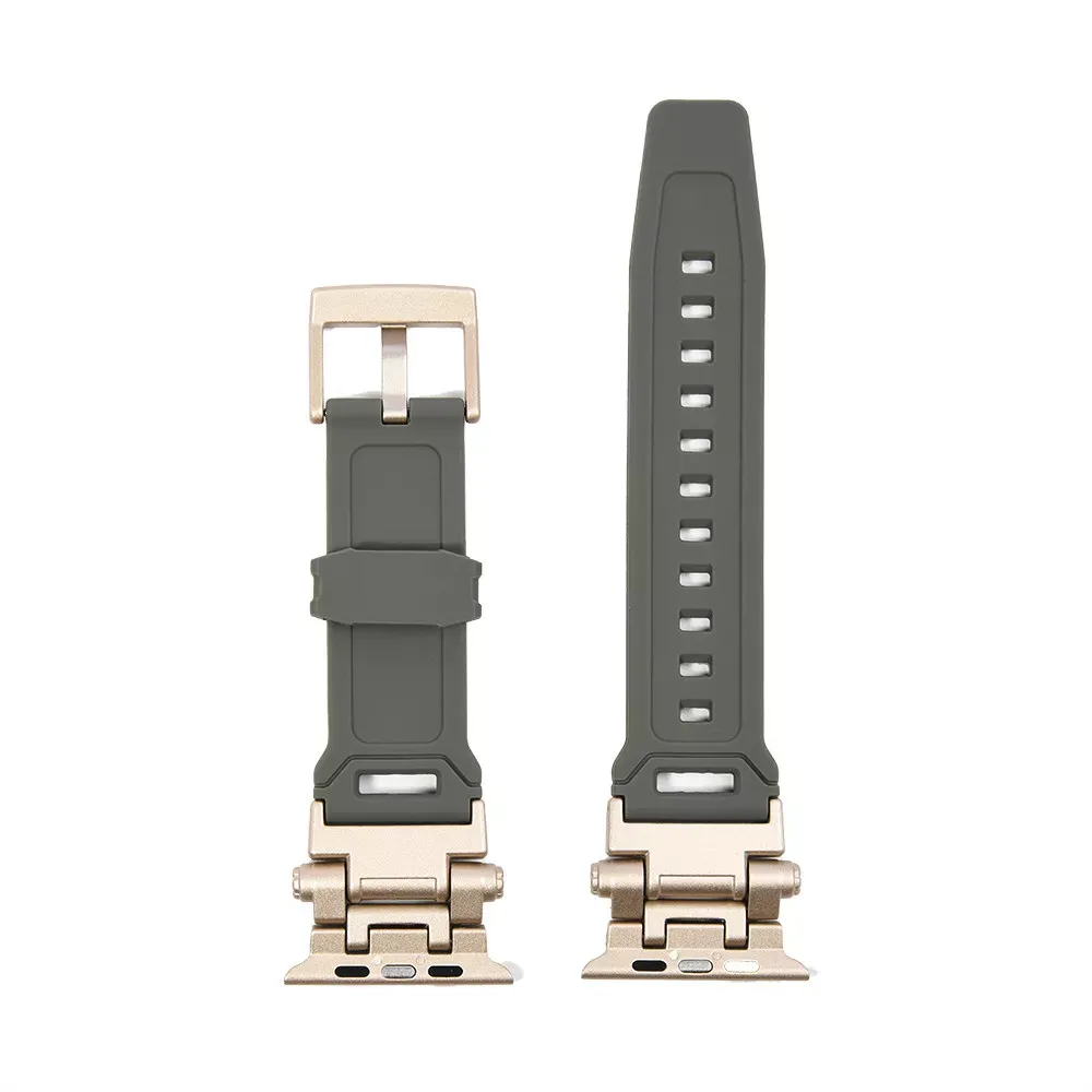 Ремінець T-silicon Apple Watch 42 mm 44 mm 45 mm 49 mm — Grey — фото 4