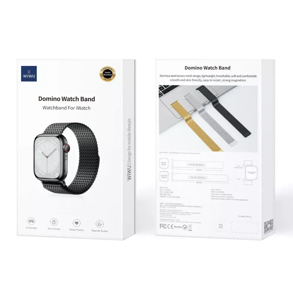 Ремінець Wiwu Wi-WB002  Apple Watch 42 44 45 49 mm__ — Black - фото 3