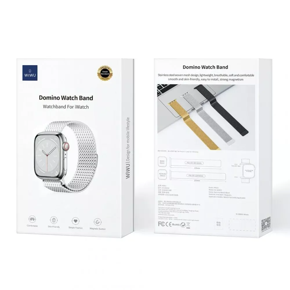 Ремінець Wiwu Wi-WB002  Apple Watch 42 44 45 49 mm__ — Silver - фото 3