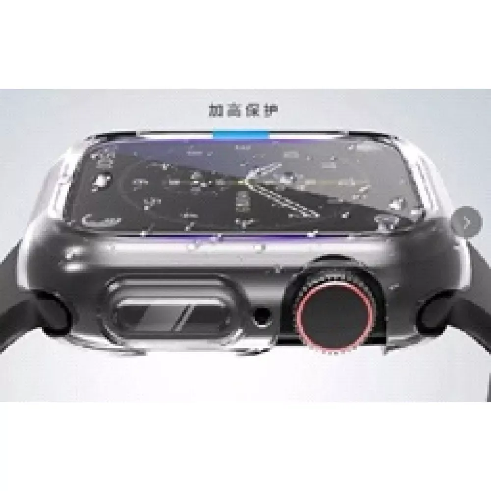 Чехол с защитным стеклом TPU+acrylic Apple Watch 45 mm - фото 3