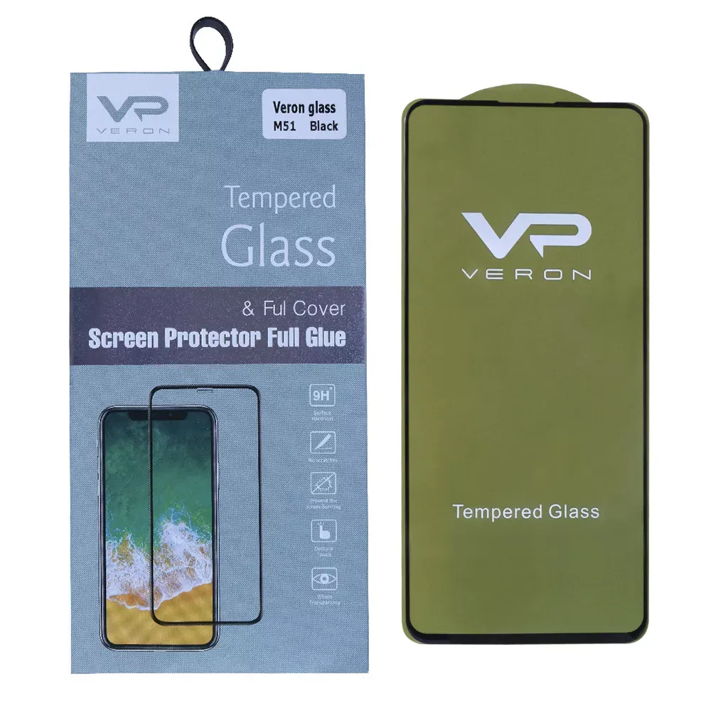 Захисне скло Veron Slim Full Cover Samsung M52 Black — F Samsung M52