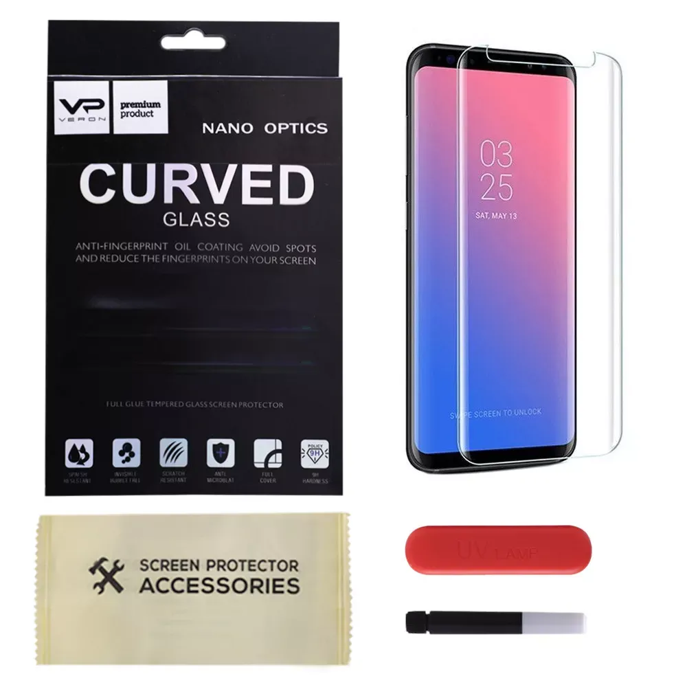 Захисне скло Veron UV Full Glue Samsung S9 Plus Clear — фото 3