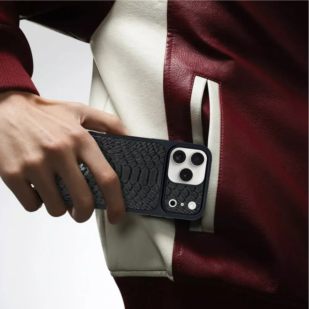 Polo Knight Leather Case iPhone 17 Pro Max — Titanium Grey - фото 4