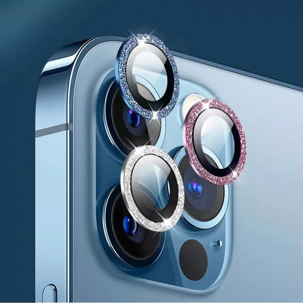 Захисне скло Camera Glass Diamond Crumb iPhone 13 Pro/13 Pro Max — Gold — фото 3