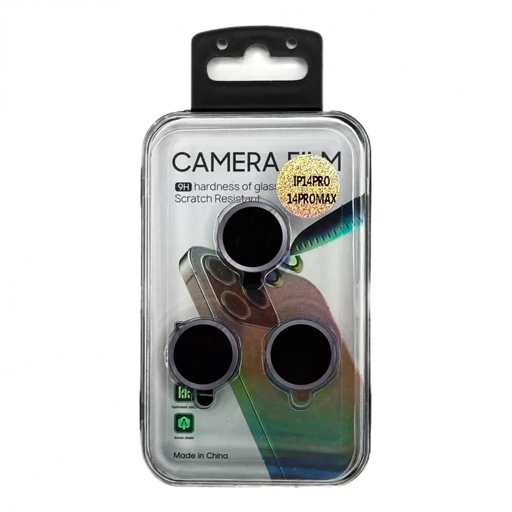 Захисне скло Camera Glass Steel iPhone 14 Pro/14 Pro Max — Black — фото 3