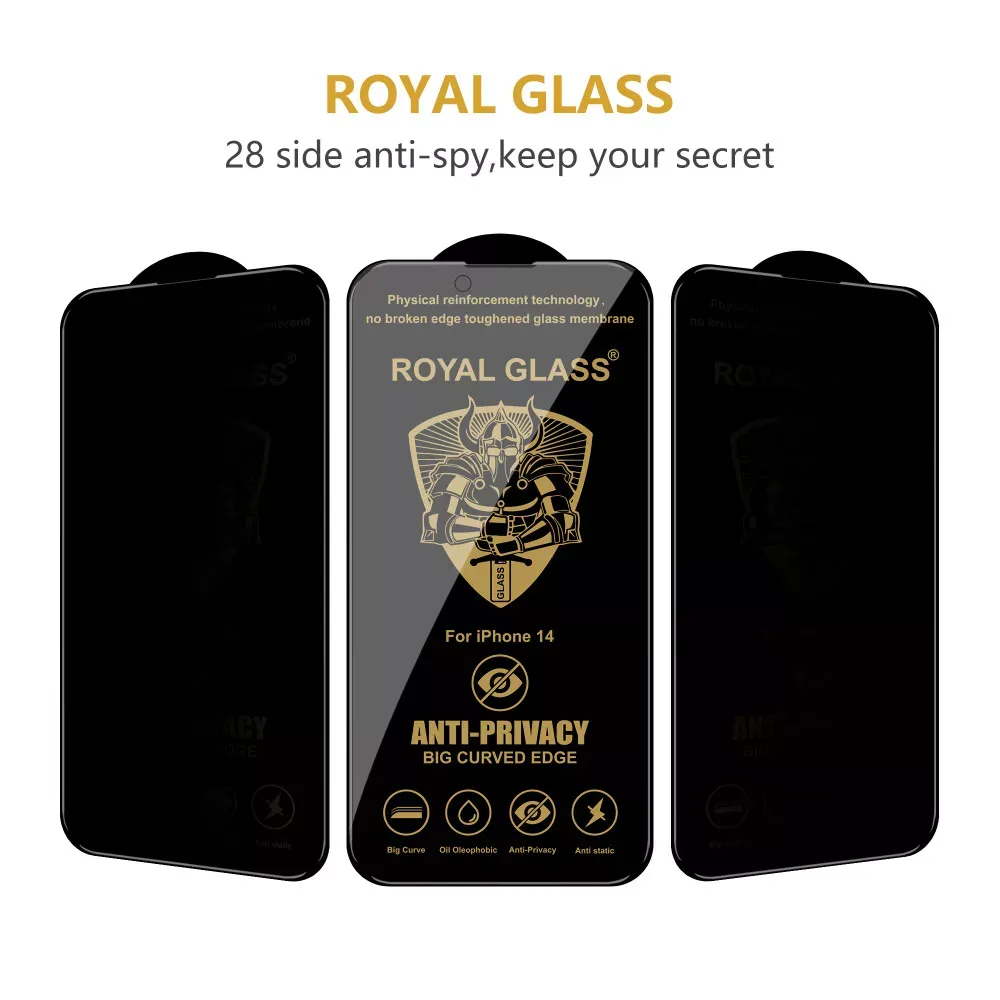 Захисне скло Privacy Antistatic — iPhone 16 Plus  Black — Различные Apple iPhone 16 Plus