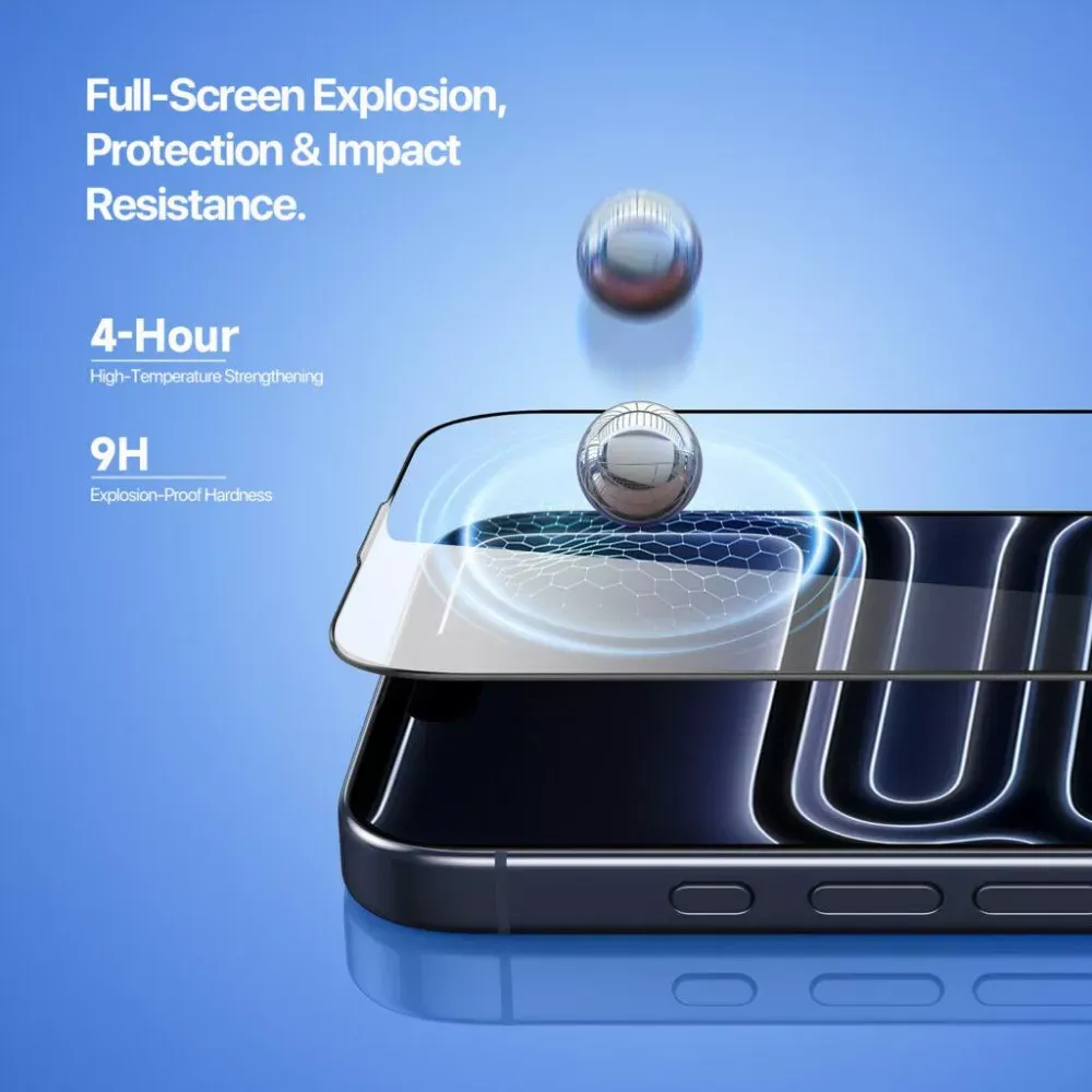 Захисне скло Roga Series 2.5D Tempered Glass iPhone 17 - фото 8