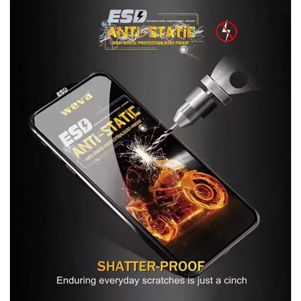 Защитное стекло Super X ESD Antistatic iPhone XS Max ; 11 Pro Max (Black) - фото 3